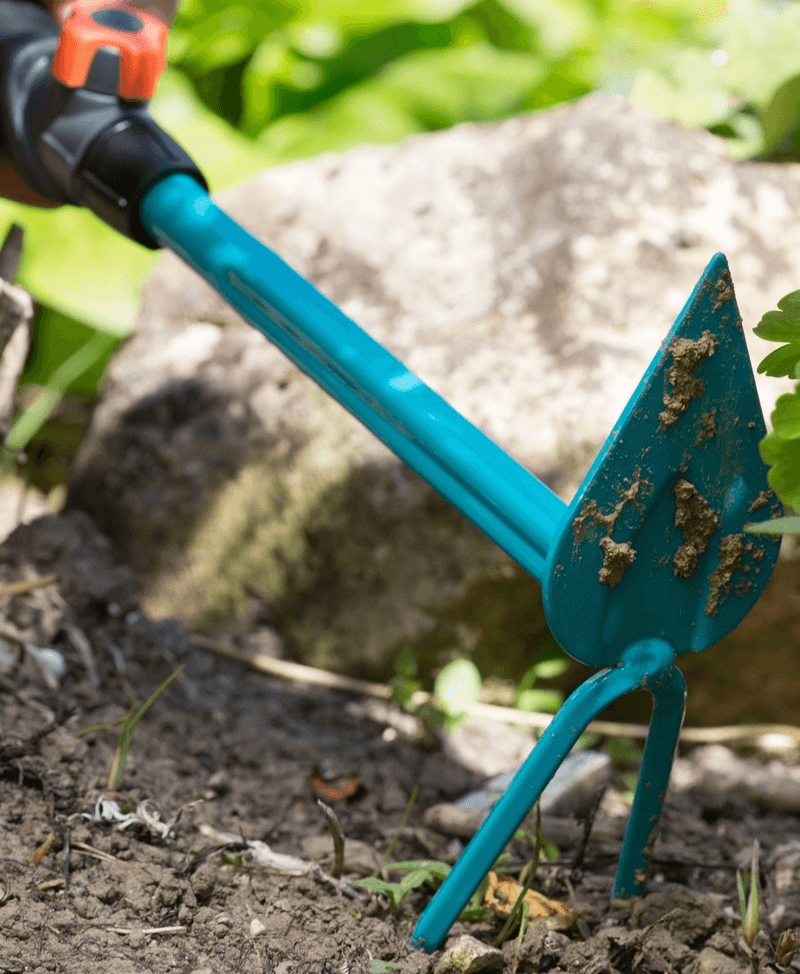 Gardena Combisystem Hand Hoe digging dirt