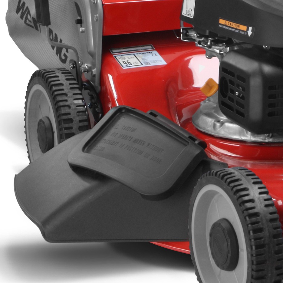 WEIBANG WB455SC 3IN1 PUSH LAWNMOWER close up image on Collection Bag